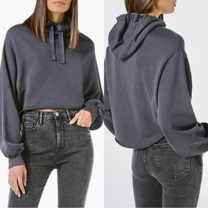 NWT FRAME Crop Easy Hoodie
